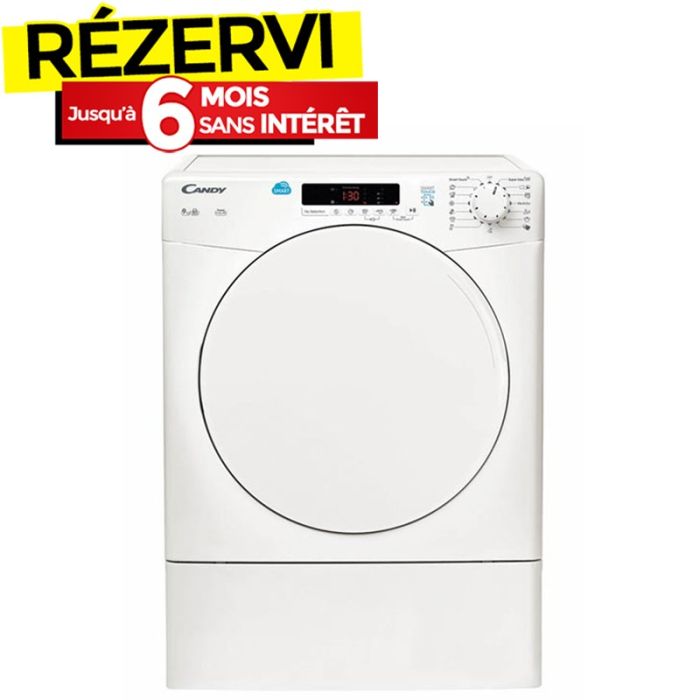 Sèche linge Frontale CANDY CSE-V9DF-S 9KG - Blanc