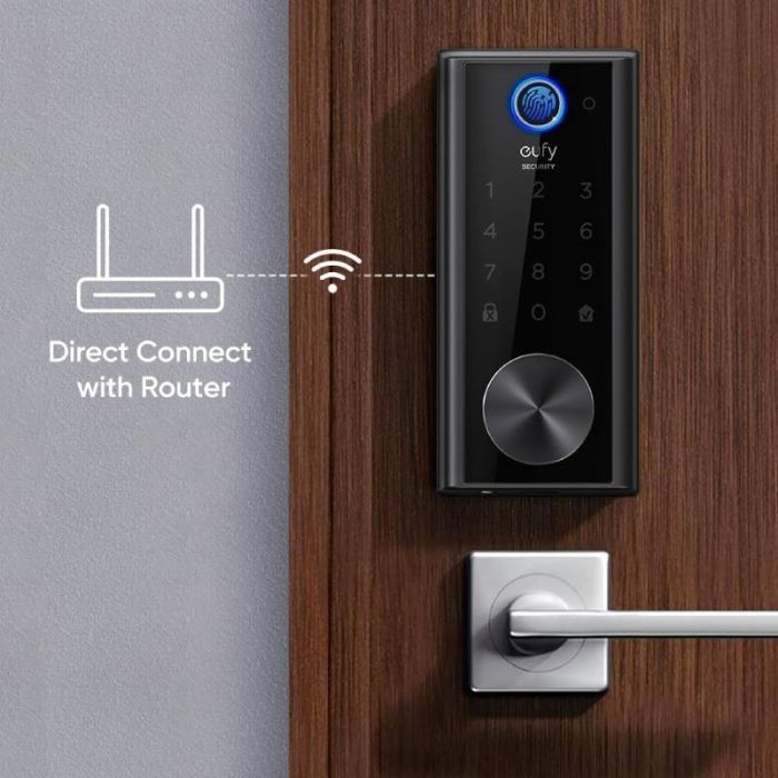 Serrure intelligente EUFY WI-FI à empreinte digitale T85201