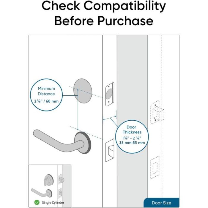 Serrure intelligente EUFY WI-FI à empreinte digitale T85201