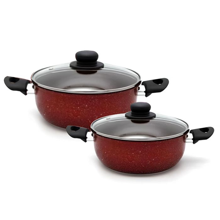 Set De 2 Faitouts COOK'ART - Rouge