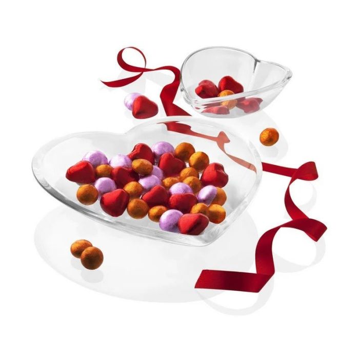 Set De 2 Bols VIDIVI Coeur En Verre