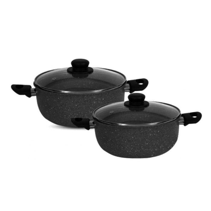 Set De 2 Faitouts COOK'ART 18cm&22cm - Noir