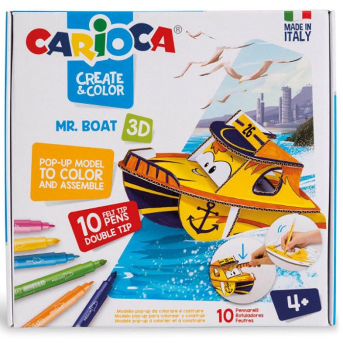 Pack CARIOCA Create & Color Mr Boat 3D