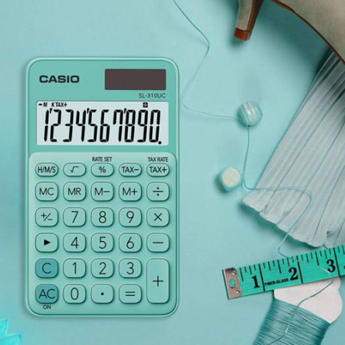 Calculatrice De Poche  CASIO SL-310UC-GN 10 Chiffres - Vert