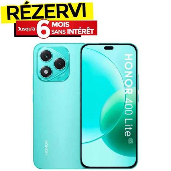 Smartphone Honor 400 Lite 5G 8Go 256Go 6.7" - Vert