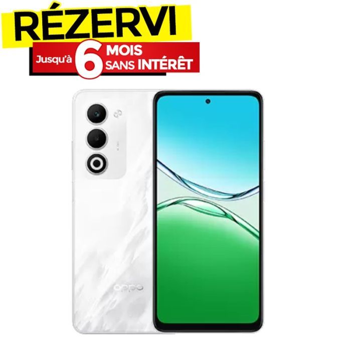 Smartphone OPPO A5 5G Blanc | écran 120Hz 6Go 128Go Résistant IP65