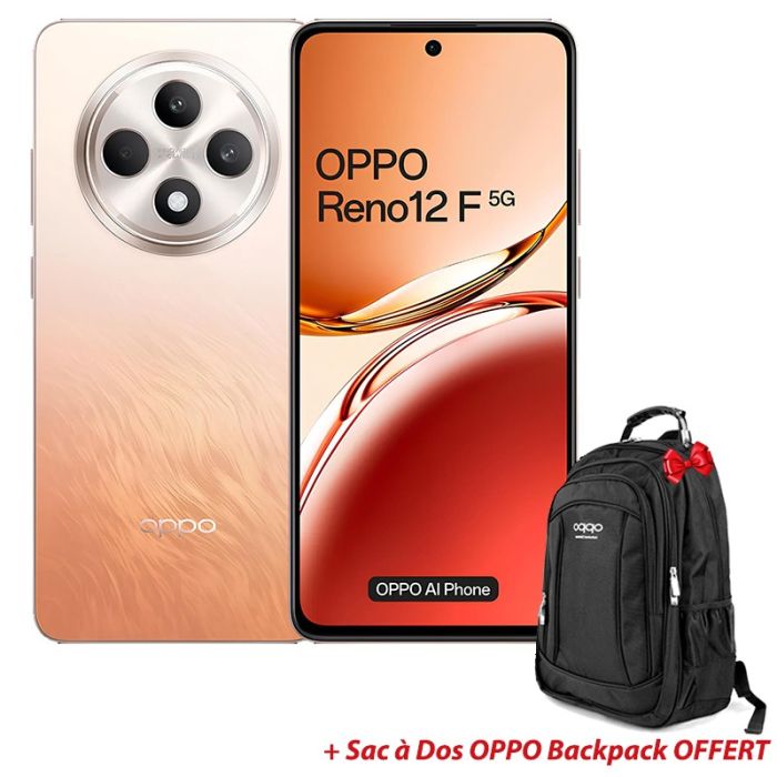 Smartphone OPPO Reno12 F 5G 12Go 256Go Orange 