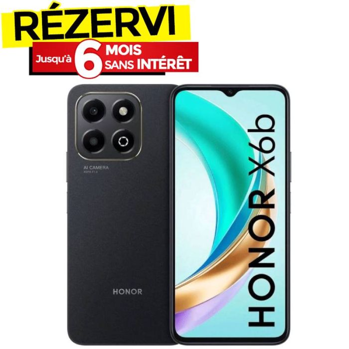 Smartphone HONOR X6b 6Go 128Go - Noir