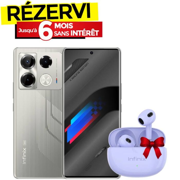 Smartphone INFINIX Note 40 Pro+ 5G 24Go 256Go Racing Edition - Gris 