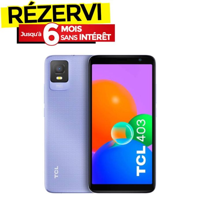 Smartphone TCL 403 2Go 32Go - Mauve Mist 