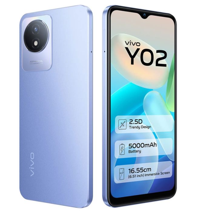 Smartphone VIVO Y02 2Go 32Go - Bleu