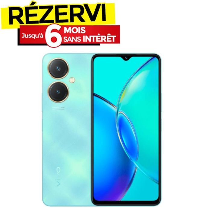 Smartphone VIVO Y27 4G 6Go 128Go Bleu + Abonnement Global Pro 12 Mois