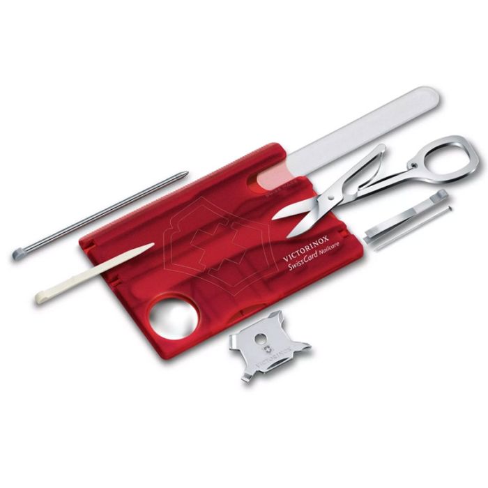 Soins Des Ongles Swiss Card VICTORINOX Rubis - Rouge Transparent