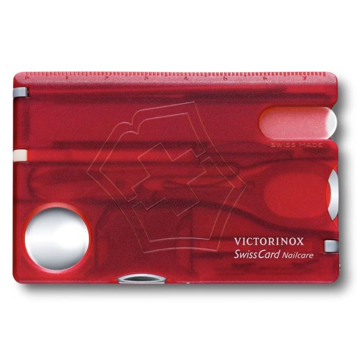 Soins Des Ongles Swiss Card VICTORINOX Rubis - Rouge Transparent