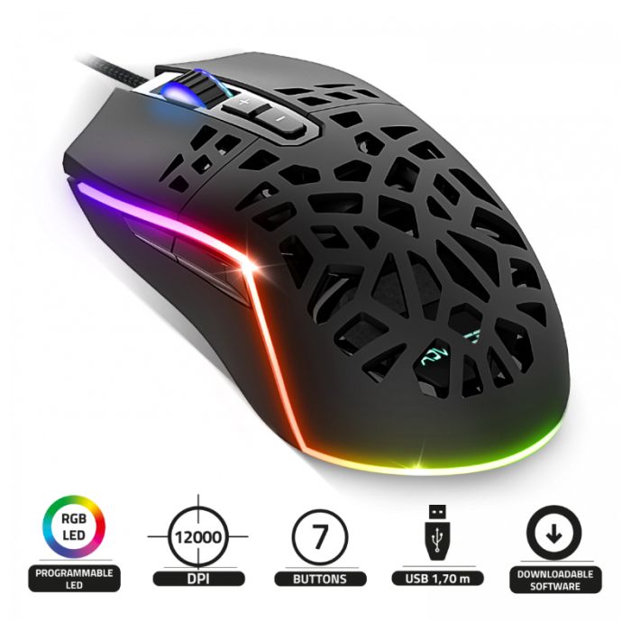 Souris Filaire Gamer ADVANCE GTA270 RGB - Noir ( S-GTA270)