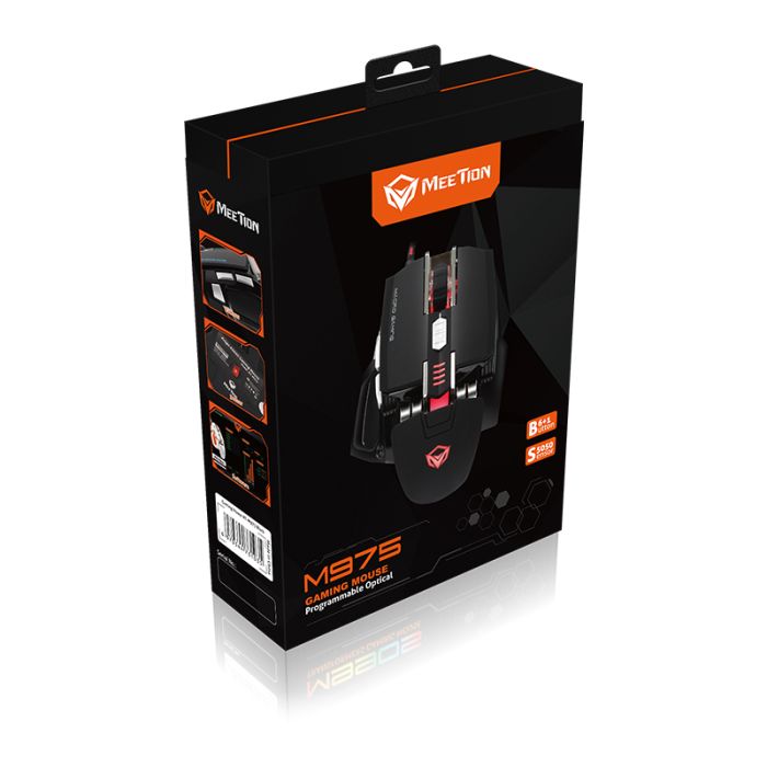 Souris Filaire Gamer MEETION M975 RGB - Noir