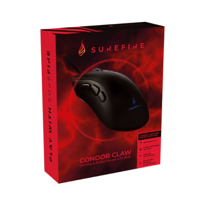 Souris Filaire Gamer VERBATIM SUREFIRE SB CONDOR CLAW  - Noir