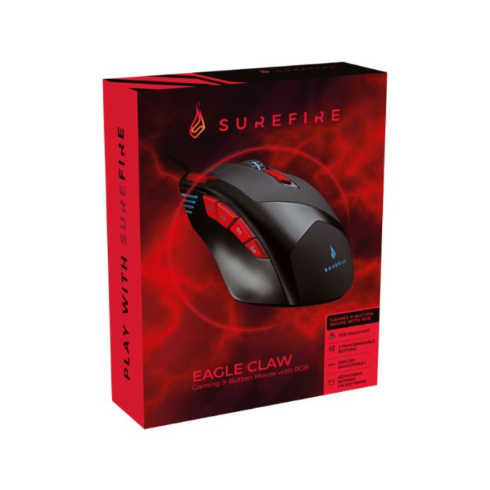 Souris Filaire Gamer VERBATIM SUREFIRE SEAGLE CLAW - Noir