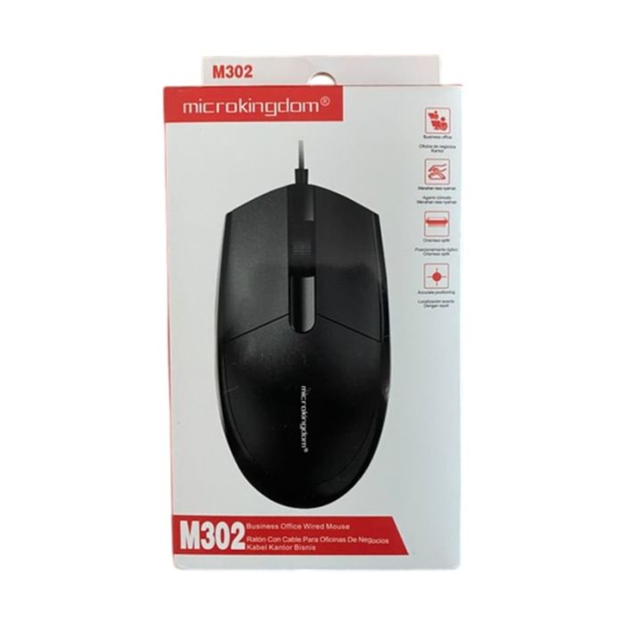 Souris Filaire MICROKINGDOM M302 USB - Noir