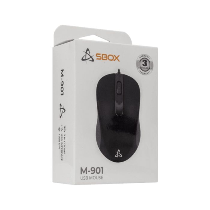 Souris Filaire Optique SBOX M-901 - Noir