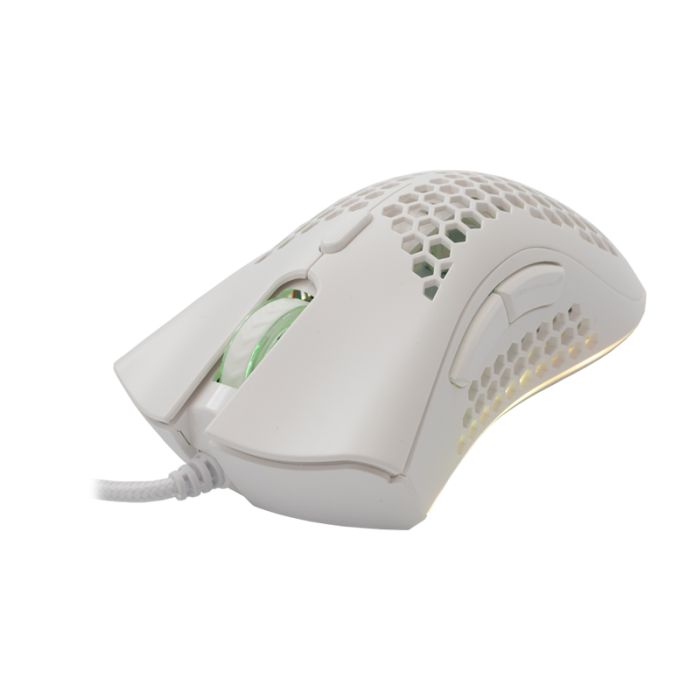 Souris Gamer Filaire BARACUDA CORAL BGM-032 - Blanc