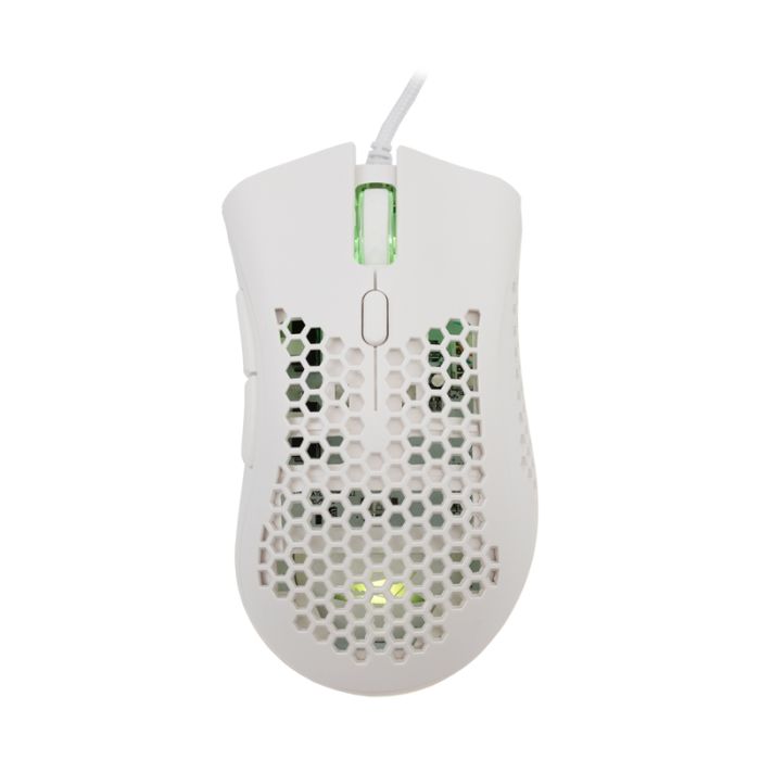 Souris Gamer Filaire BARACUDA CORAL BGM-032 - Blanc