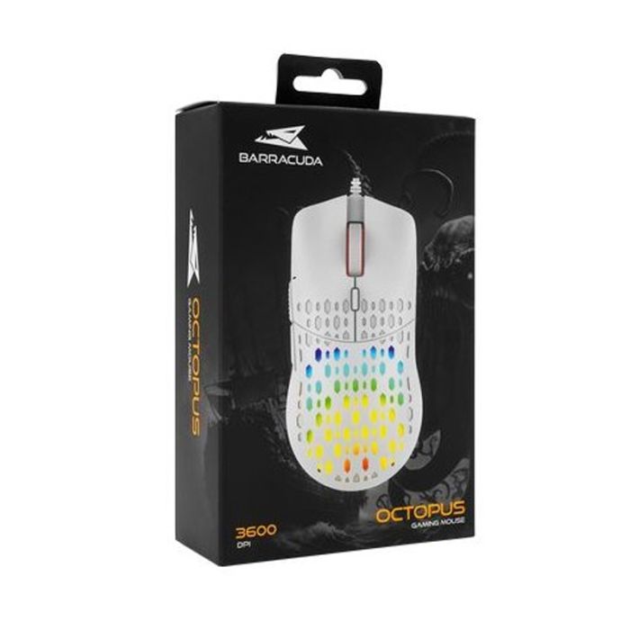 Souris Gamer Filaire BARACUDA OCTOPUS BGM-021 - Blanc