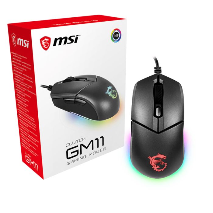 Souris Gamer Filaire MSI Clutch GM11 - Noir