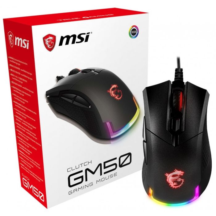 Souris Gamer Filaire MSI CLUTCH GM50 - Noir