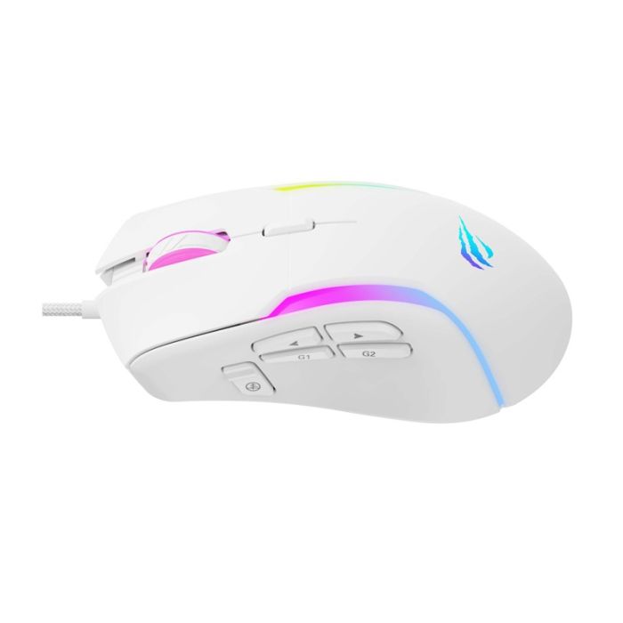 Souris Gamer Filaire Optique HAVIT BACKLIT MS1033 RGB - Blanc