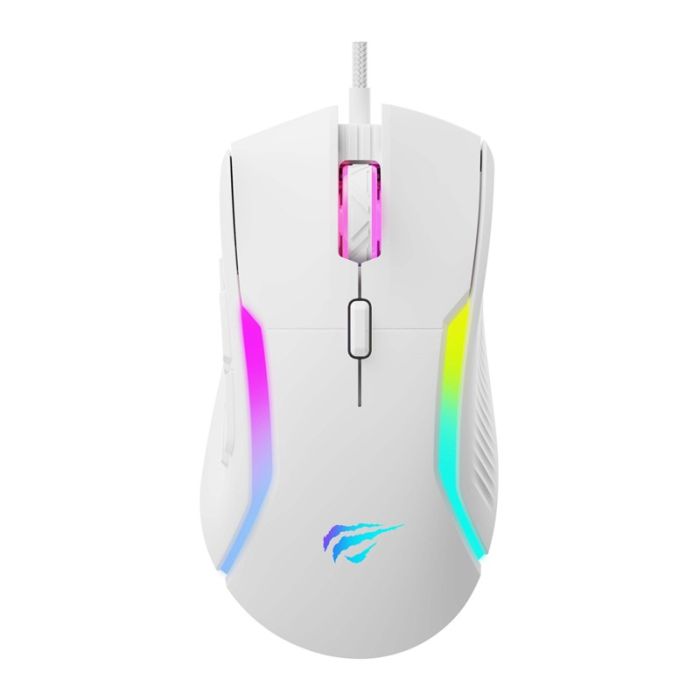 Souris Gamer Filaire Optique HAVIT BACKLIT MS1033 RGB - Blanc