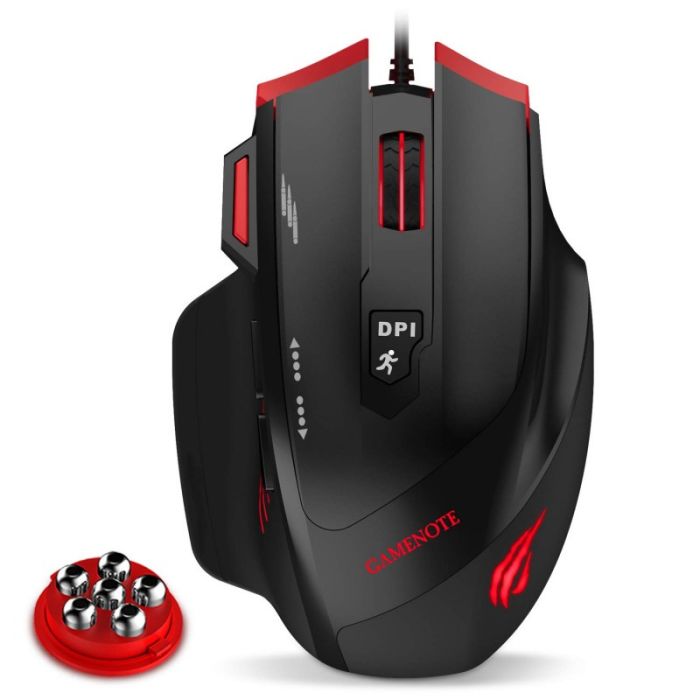 
Souris Gamer Filaire Optique HAVIT MS1005	- Noir&Rouge
