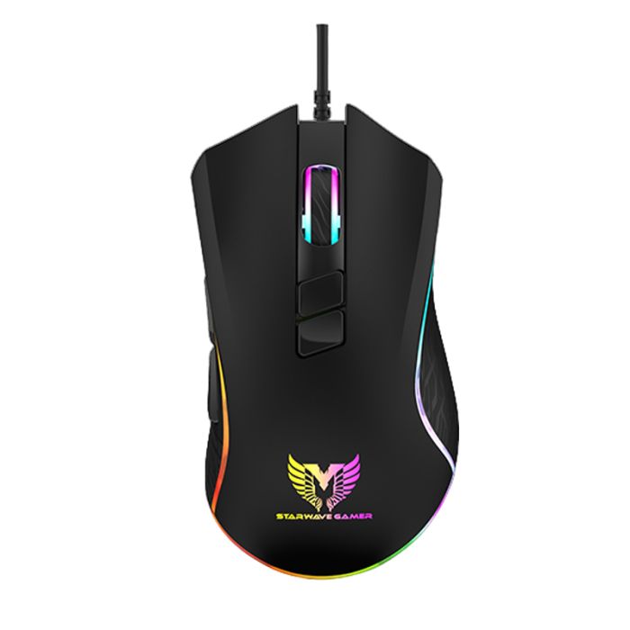 Souris Gamer Filaire STAR WAVE GM1096 Rétroéclairage RGB - Noir