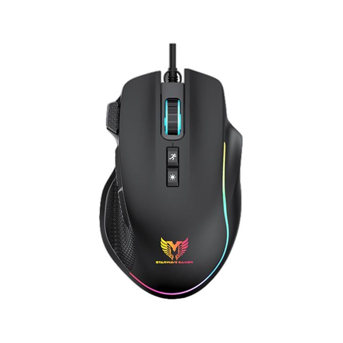 Souris Gamer Filaire STAR WAVE GM1100 Rétroéclairage RGB - Noir