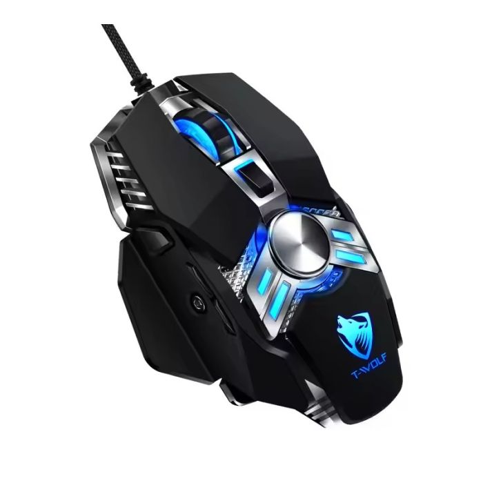 Souris Gamer Filaire T-WOLF WARRIOR V10 - Noir