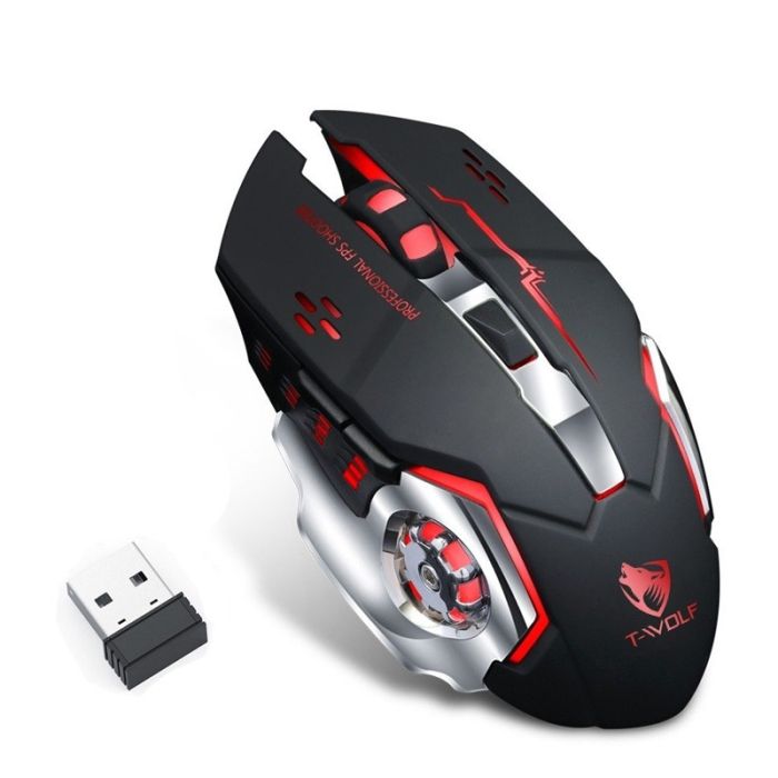 Souris Gamer Sans Fil T-WOLF Q13 Électronique - Noir