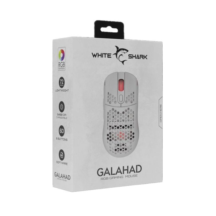 Souris Gamer WHITE SHARK GALAHAD GM-5007 - Blanc