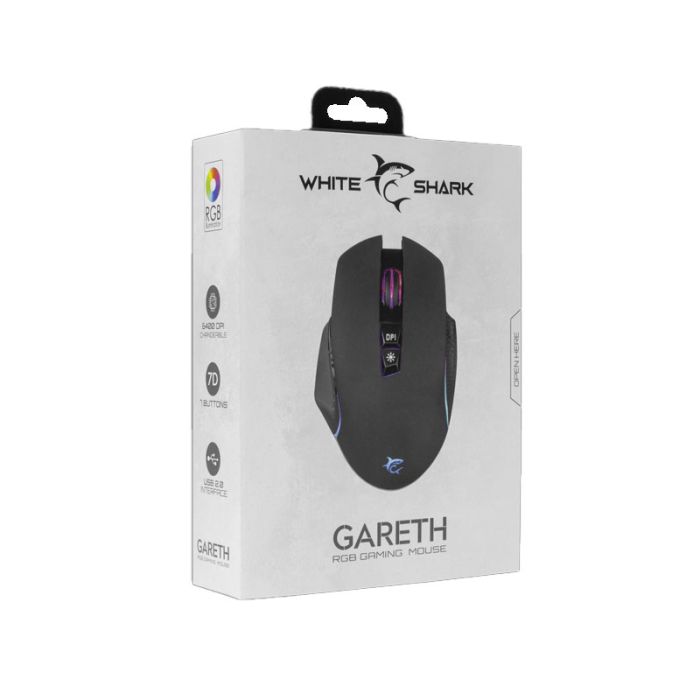 Souris Gamer WHITE SHARK GALAHAD GM-5009 - Noir