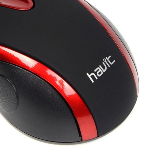 Souris Optique Filaire HAVIT MS753 - Noir&Rouge