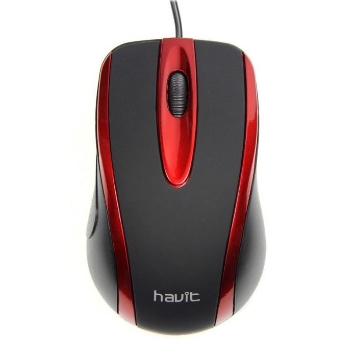 Souris Optique Filaire HAVIT MS753 - Noir&Rouge