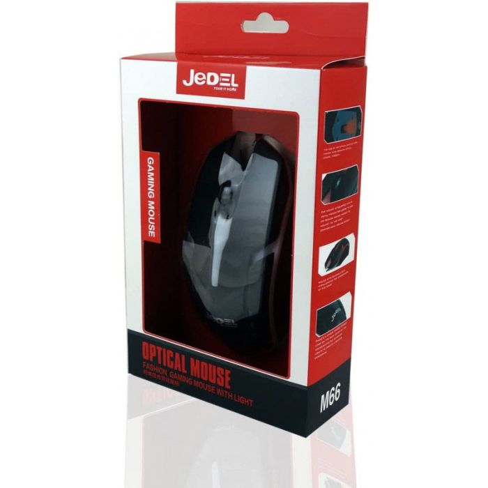 Souris Optique Gamer Filaire JEDEL M66 USB  - Noir