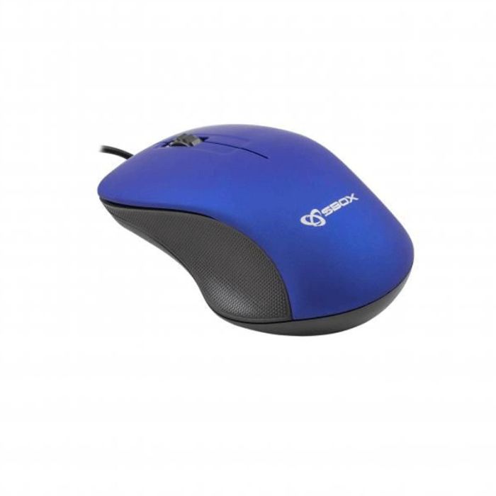 Souris Optique Filaire S-BOX M-958B - Bleu