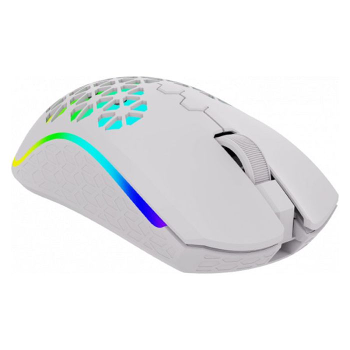 Souris Gamer Double Mode  AQIRYS POLARIS RGB - Blanc 