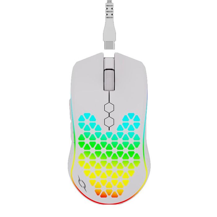 Souris Gamer Double Mode  AQIRYS POLARIS RGB - Blanc 