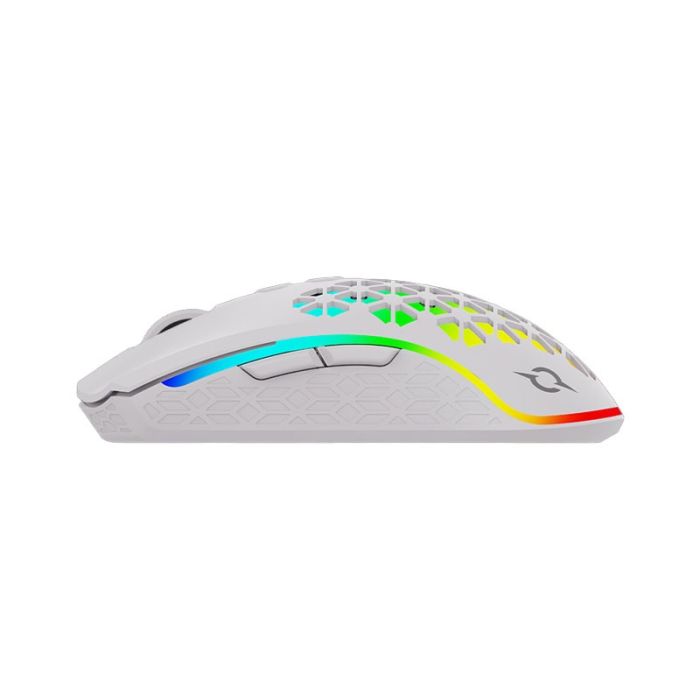 Souris Gamer Double Mode  AQIRYS POLARIS RGB - Blanc 