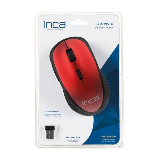 Souris Sans Fil INCA IWM-395TK - Noir&Rouge