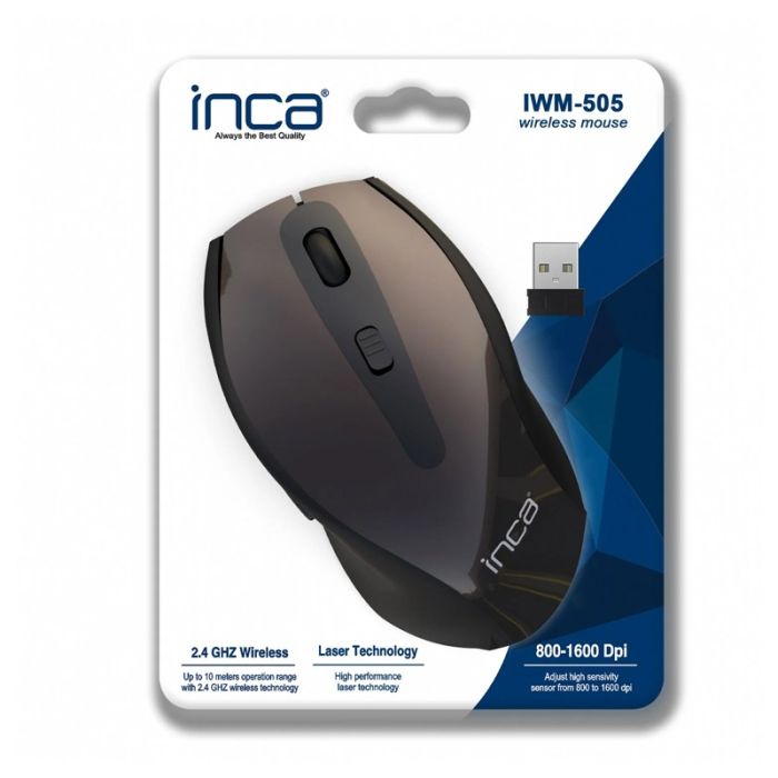 Souris Sans Fil INCA IWM-505 - Noir&Marron