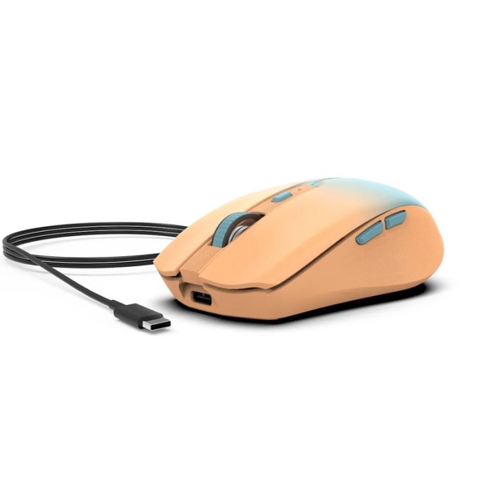 Souris Sans Fil INCA IWM-511RT Rechargeable - Corail&Bleu