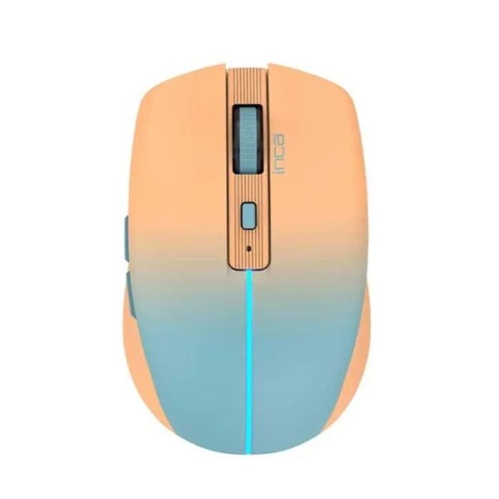 Souris Sans Fil INCA IWM-511RT Rechargeable - Corail&Bleu