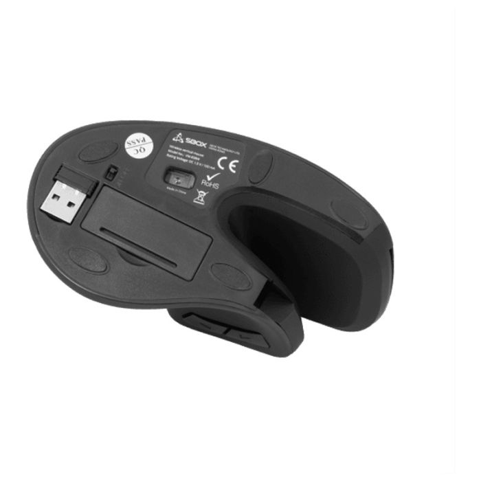 Souris Sans Fil Optique SBOX VM-838 Verticale - Noir